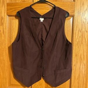a new day Chocolate Brown Vest